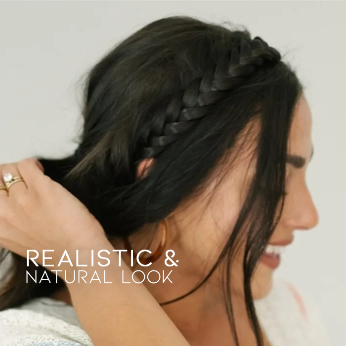 Casual Braided Natural-looking Hairband